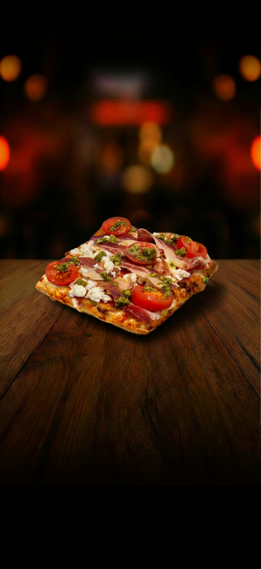 Focaccia Requesón Vilvestre y Jamón Ibérico